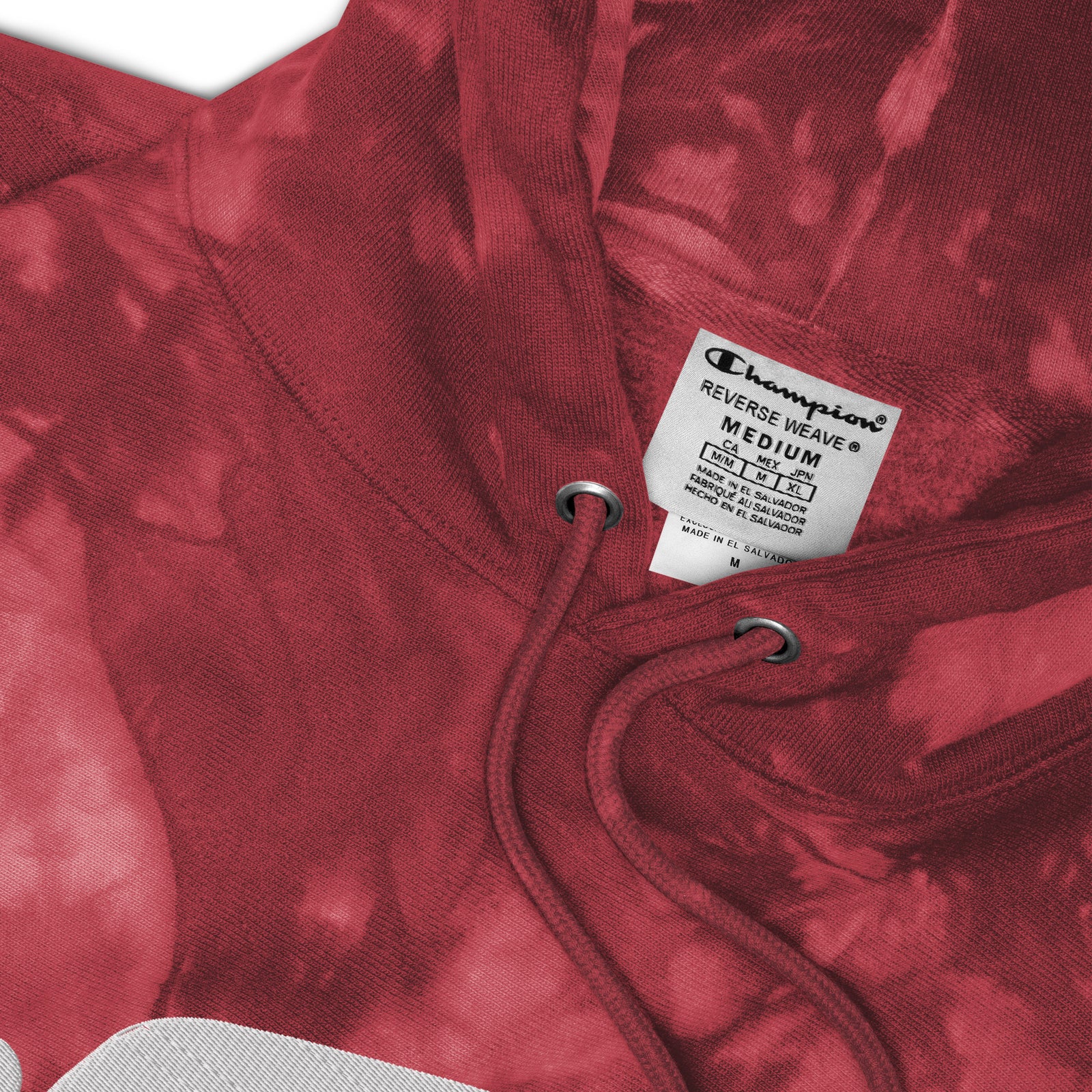 Peace Dove Champion Embroidered  tie-dye hoodie