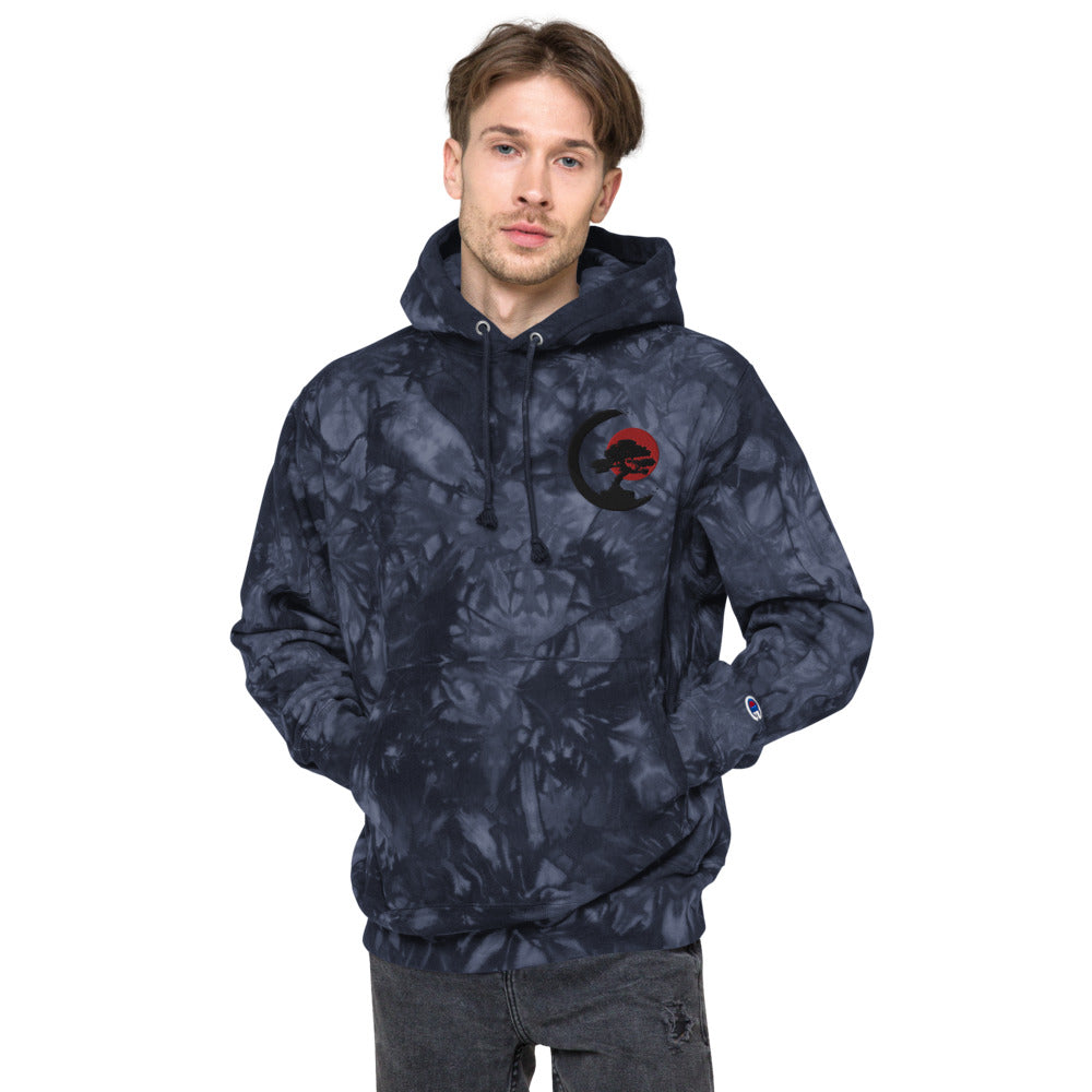 Bonsai Tree Unisex Champion tie-dye hoodie