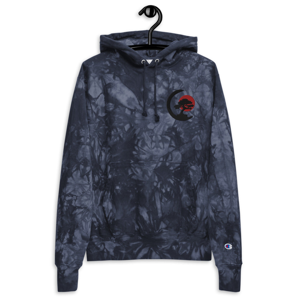 Bonsai Tree Unisex Champion tie-dye hoodie
