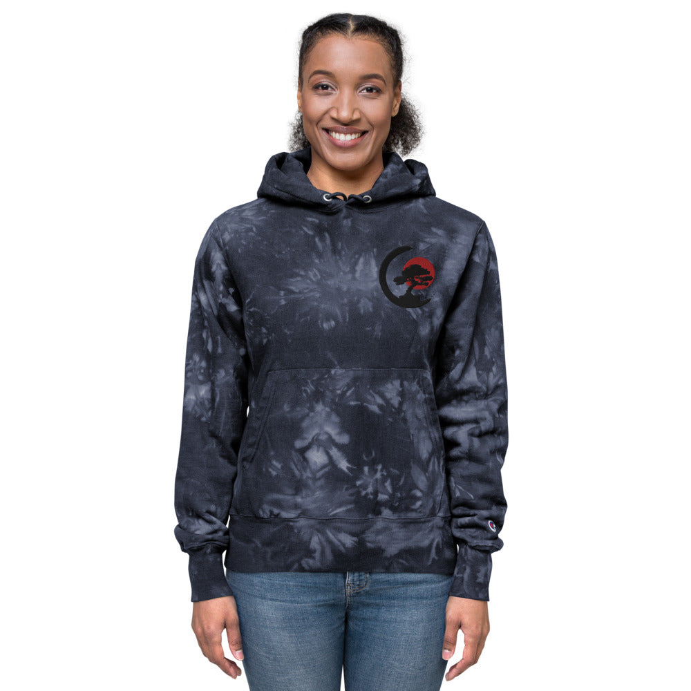 Bonsai Tree Unisex Champion tie-dye hoodie