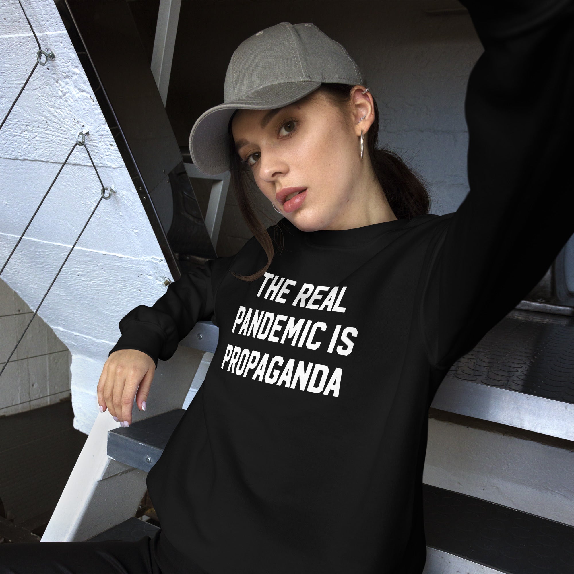 The Real Pandemic Is Propaganda Crewneck Sweatshirt