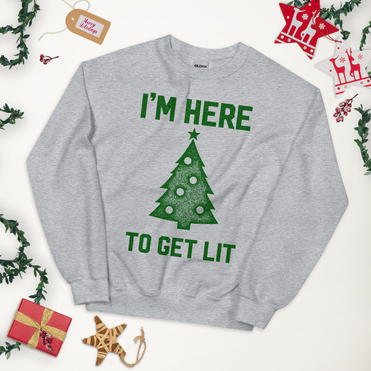 Get lit store xmas sweater