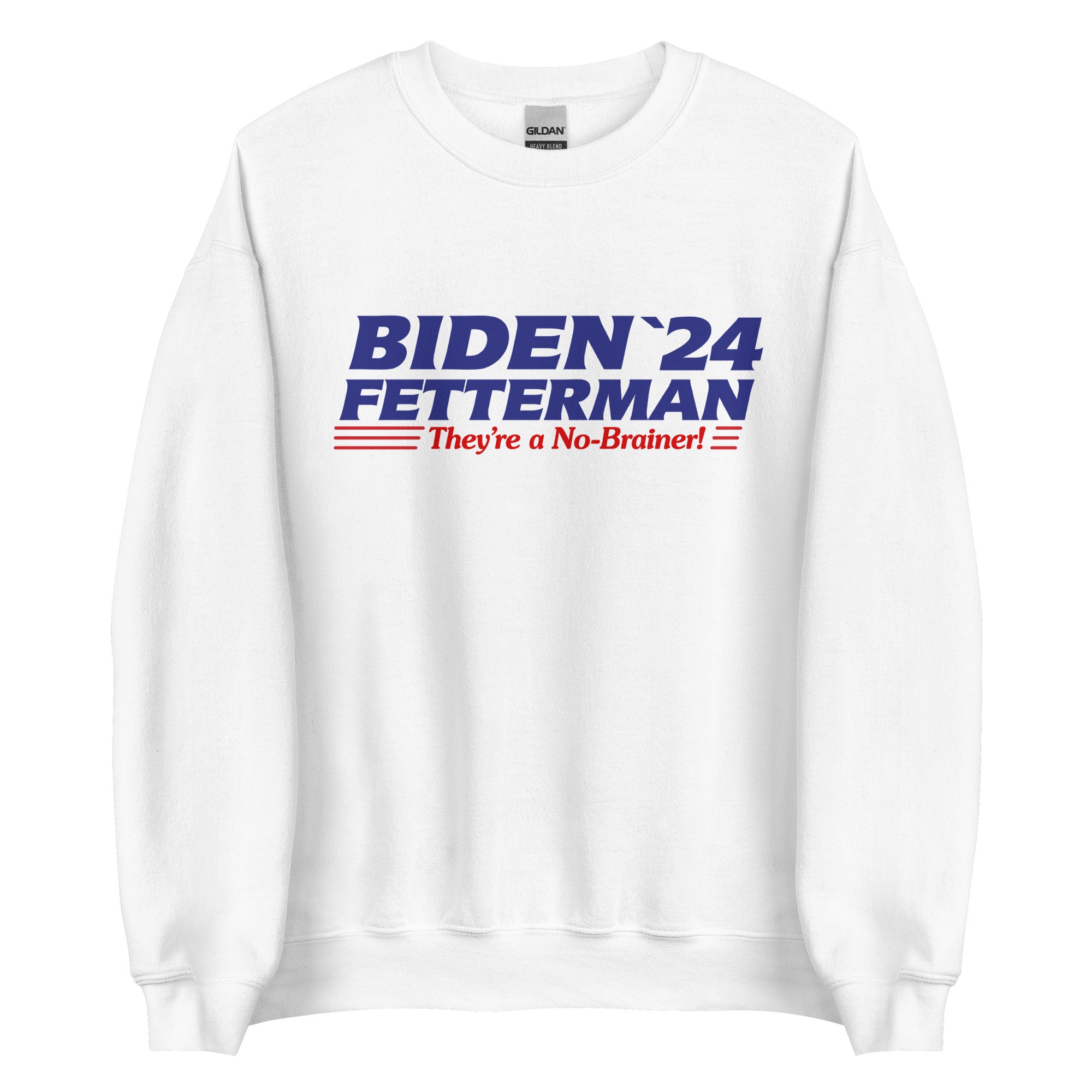 Biden Fetterman No Brainer Crewneck Sweatshirt