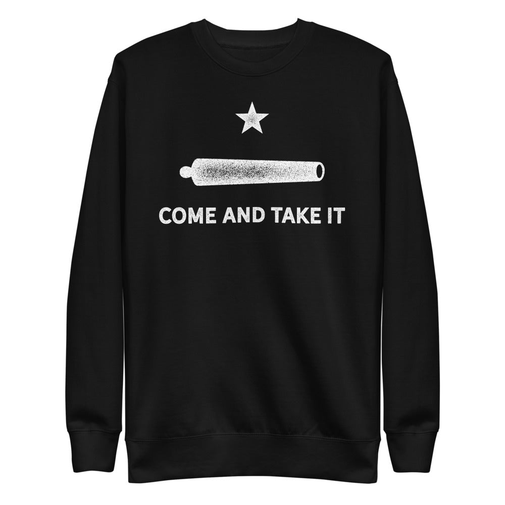 Gonzalez Come and Take It Crewneck Fleece Pullover Sweatshirt