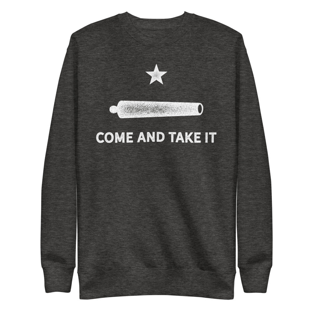 Gonzalez Come and Take It Crewneck Fleece Pullover Sweatshirt