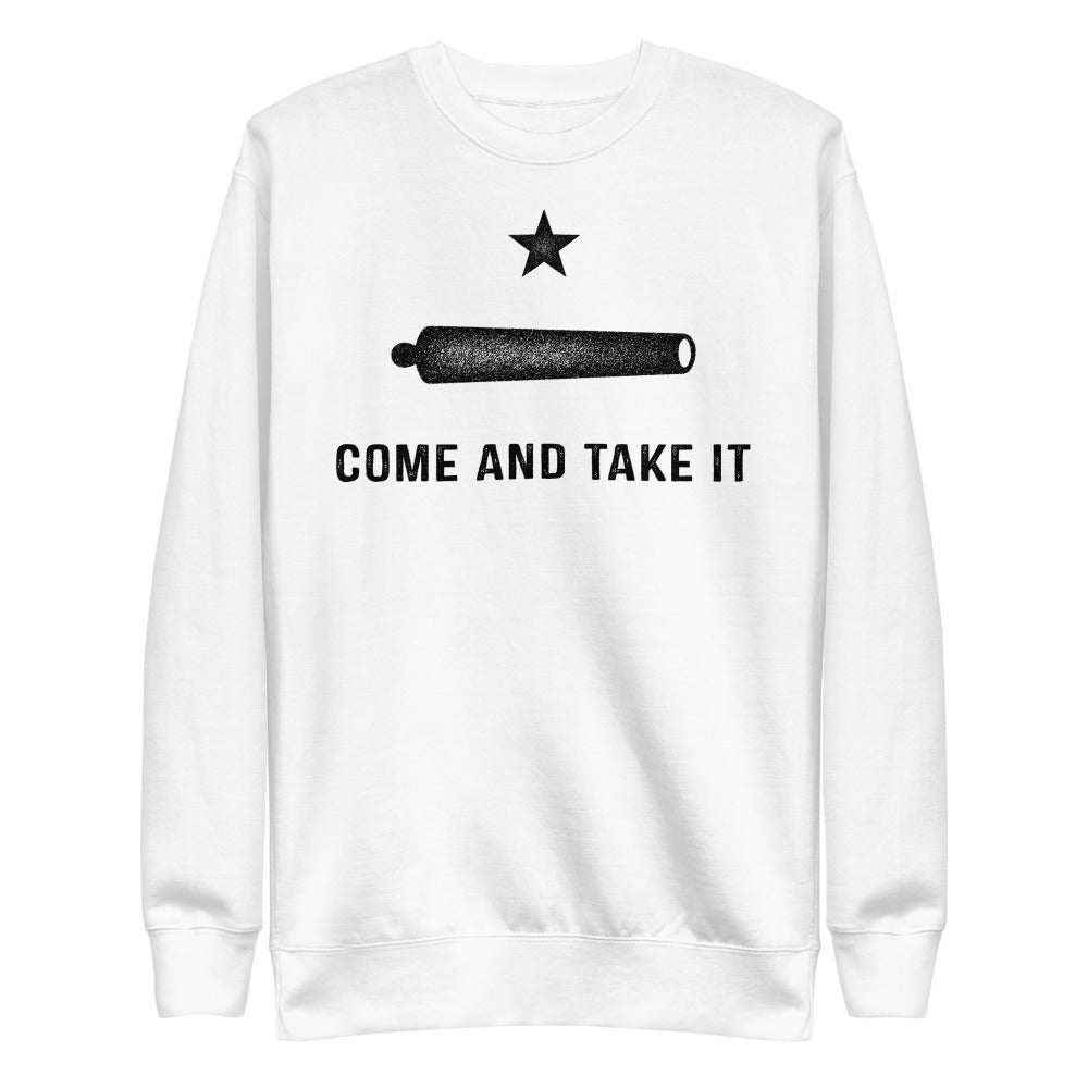 Gonzalez Come and Take It Crewneck Fleece Pullover Sweatshirt