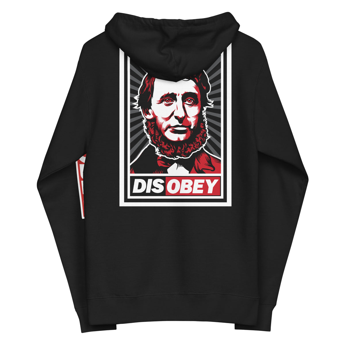 Henry David Thoreau DISOBEY Unisex Zip Hoodie