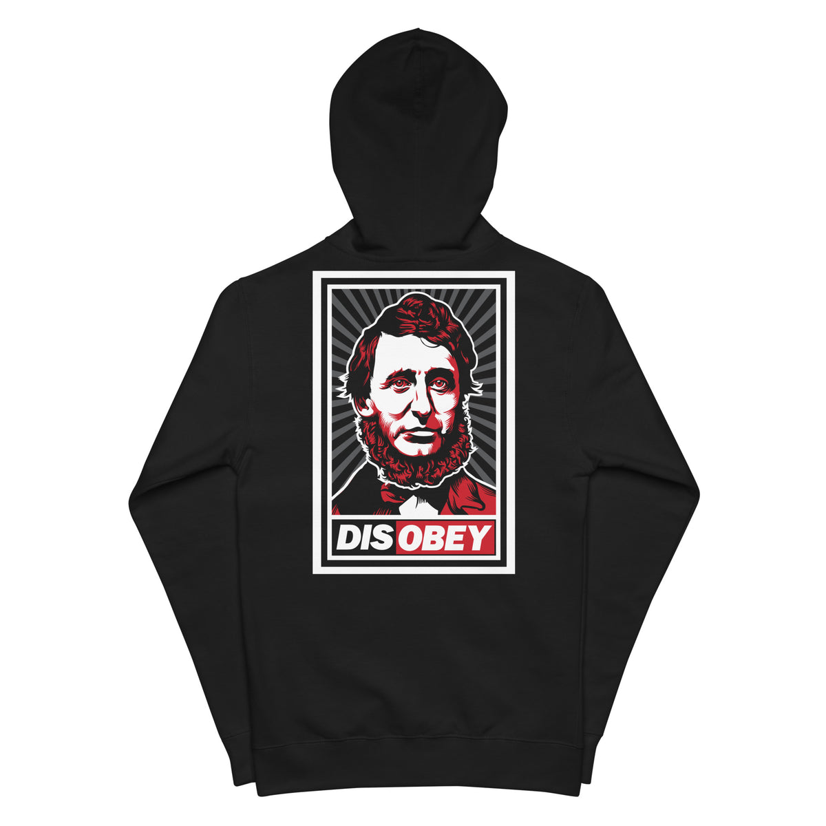 Henry David Thoreau DISOBEY Unisex Zip Hoodie