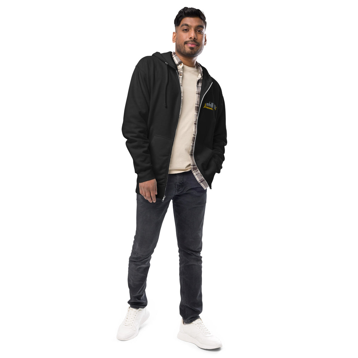 Killdozer Embroidered Fleece Zip hoodie