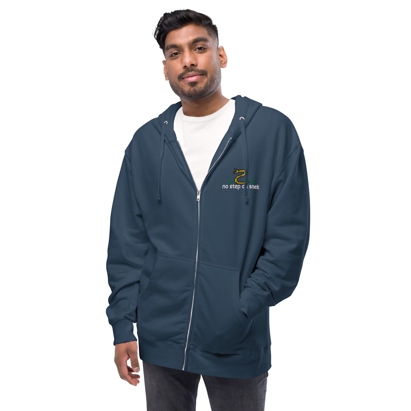 No Step On Snek Fleece Zip Hoodie