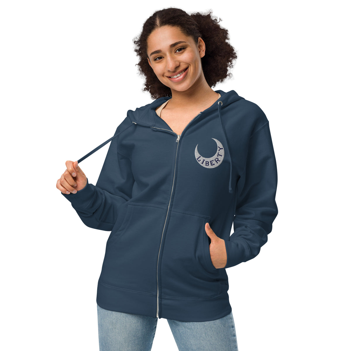 Moultrie Liberty Flag Embroidered Zip Hoodie