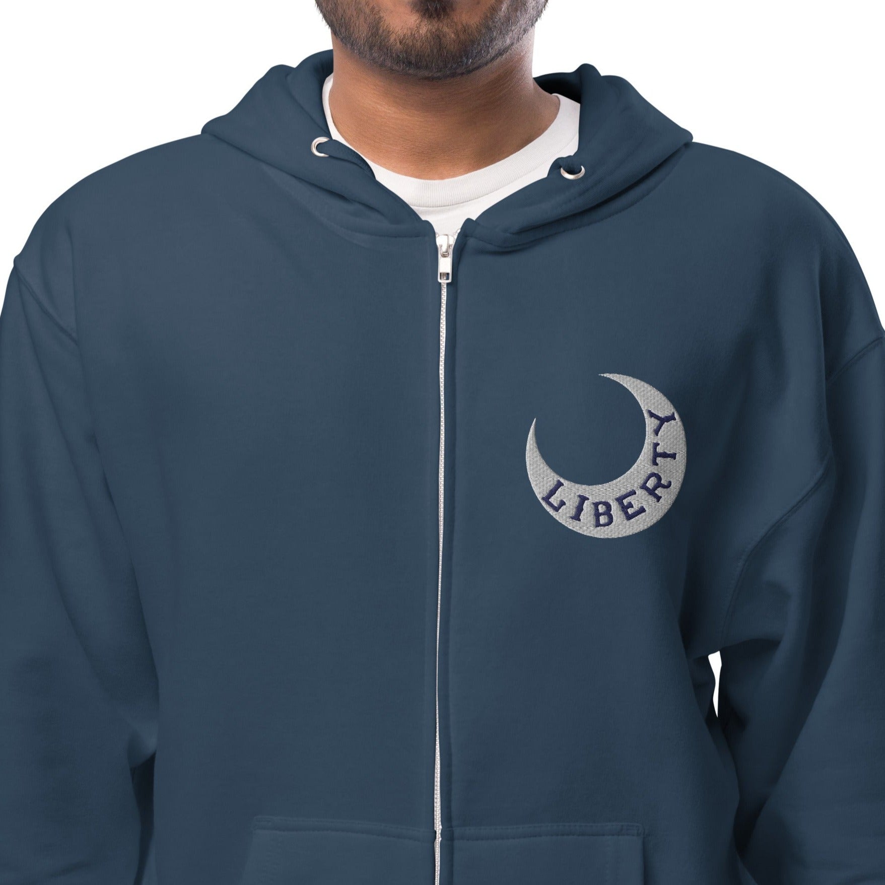 Moultrie Liberty Flag Embroidered Zip Hoodie