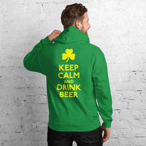 Keep Calm And Drink Beer Irish Unisex Hoodie