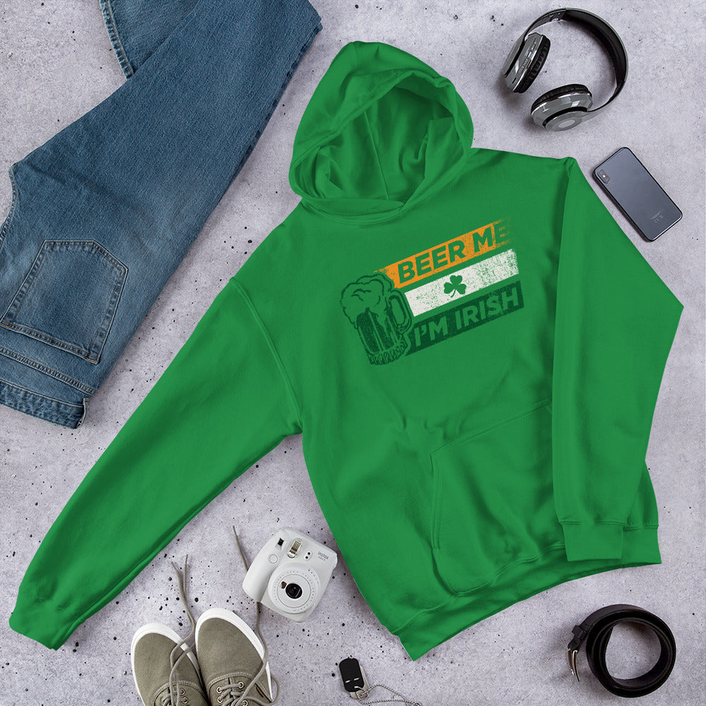 Keep Calm And Drink Beer Irish Unisex Hoodie