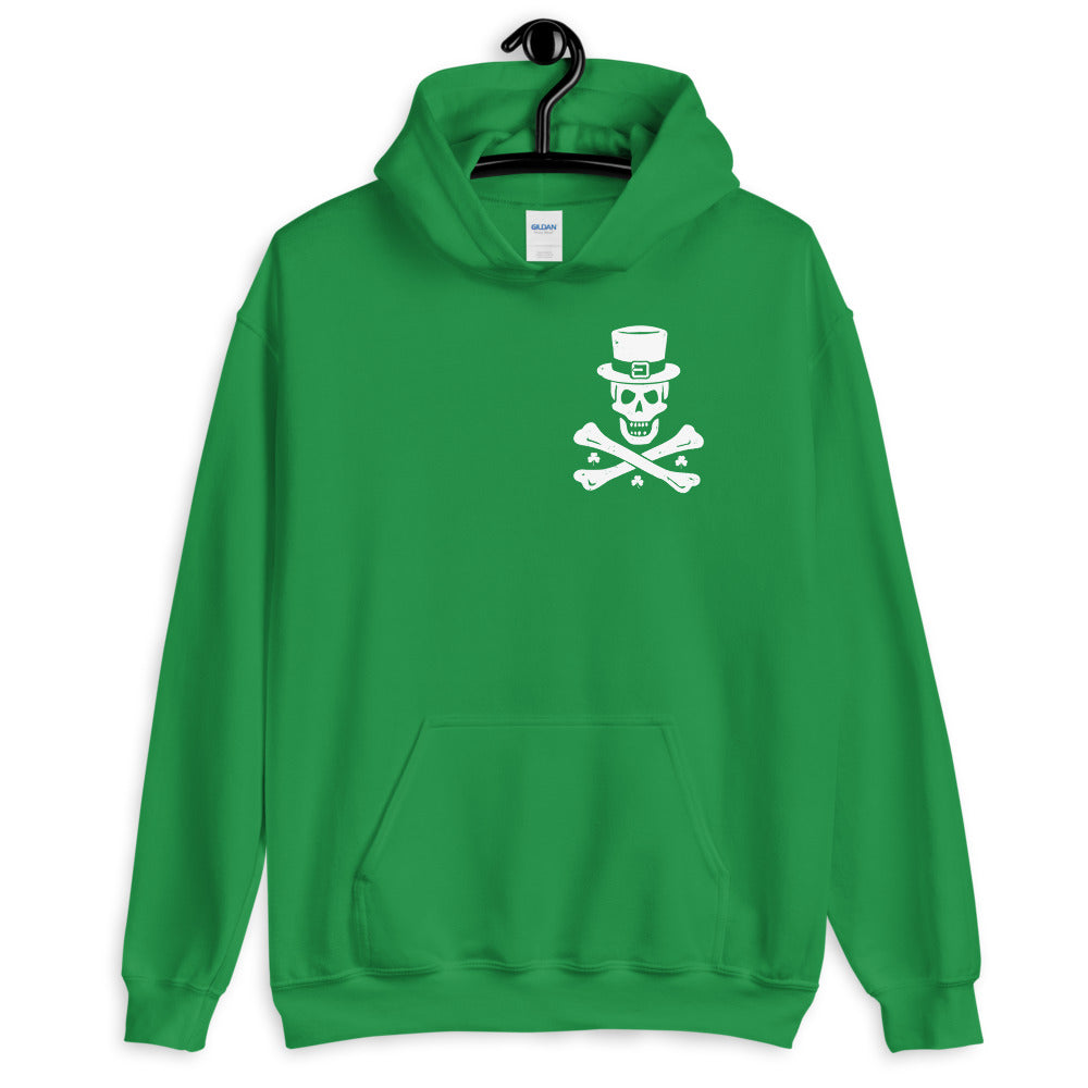 Shamrocks and Crossbones Green Unisex Hoodie