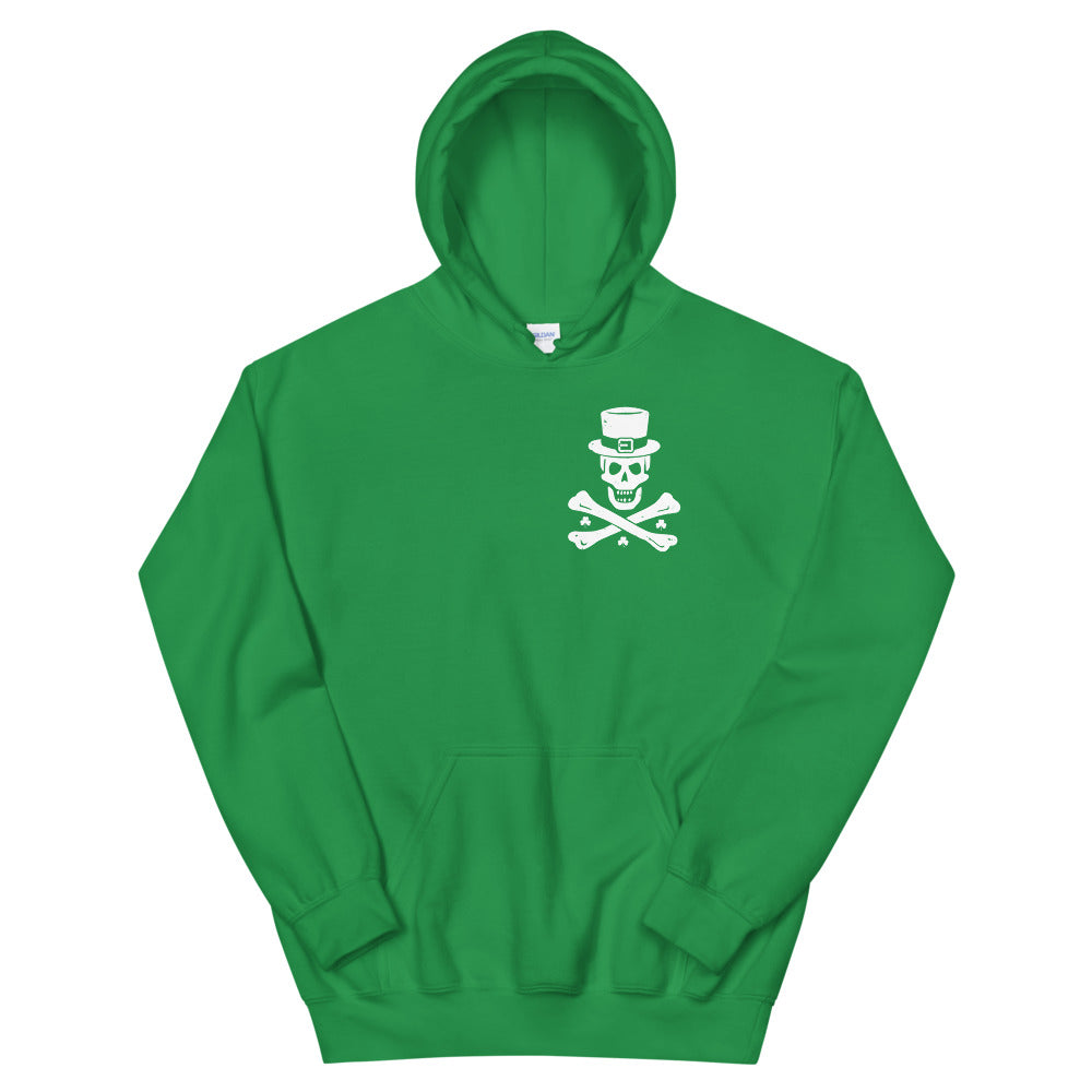 Shamrocks and Crossbones Green Unisex Hoodie
