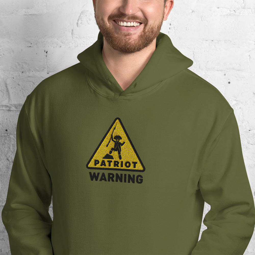 Patriot Warning Embroidered Unisex Hoodie