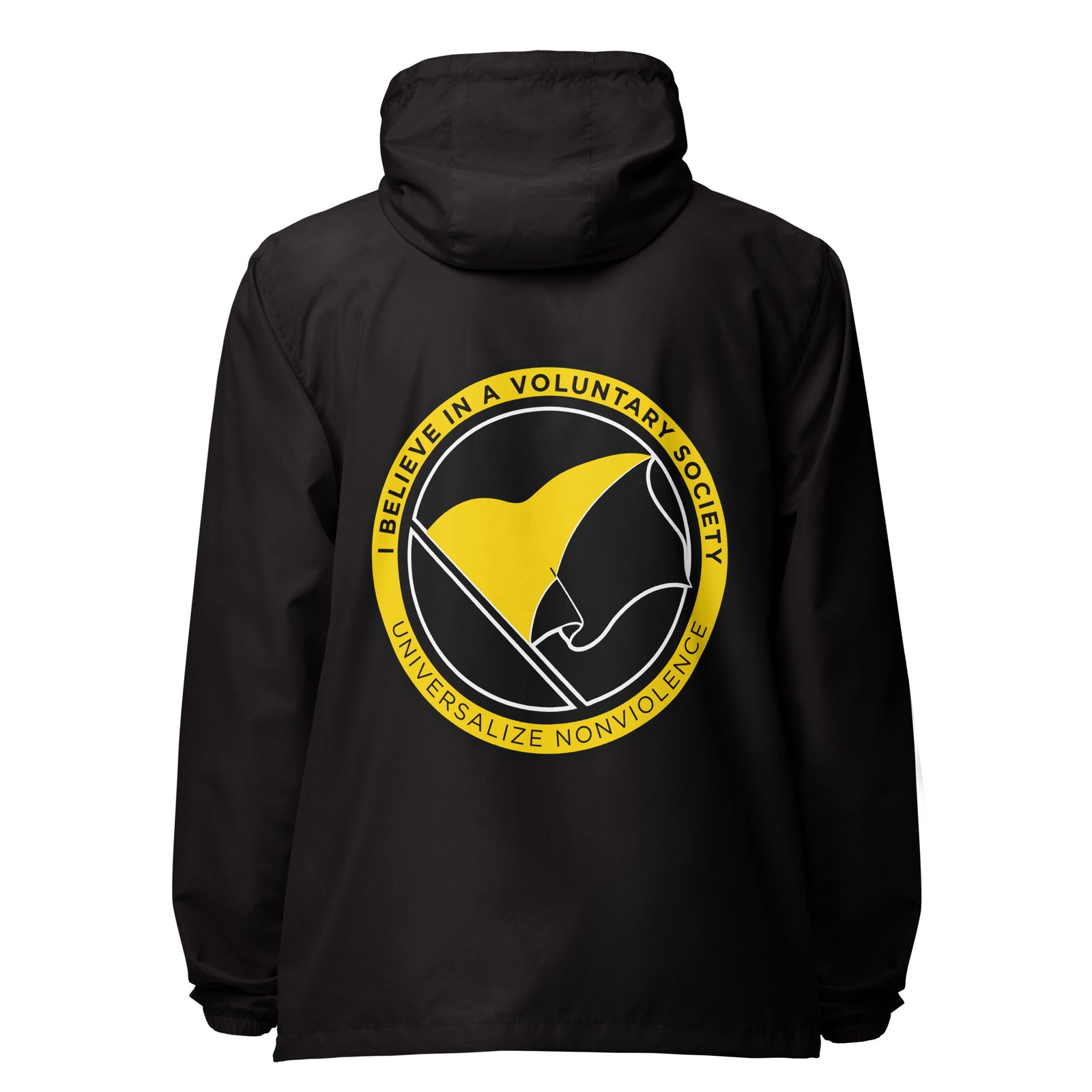 I Believe in a Voluntary Society Voluntaryist Zip Windbreaker