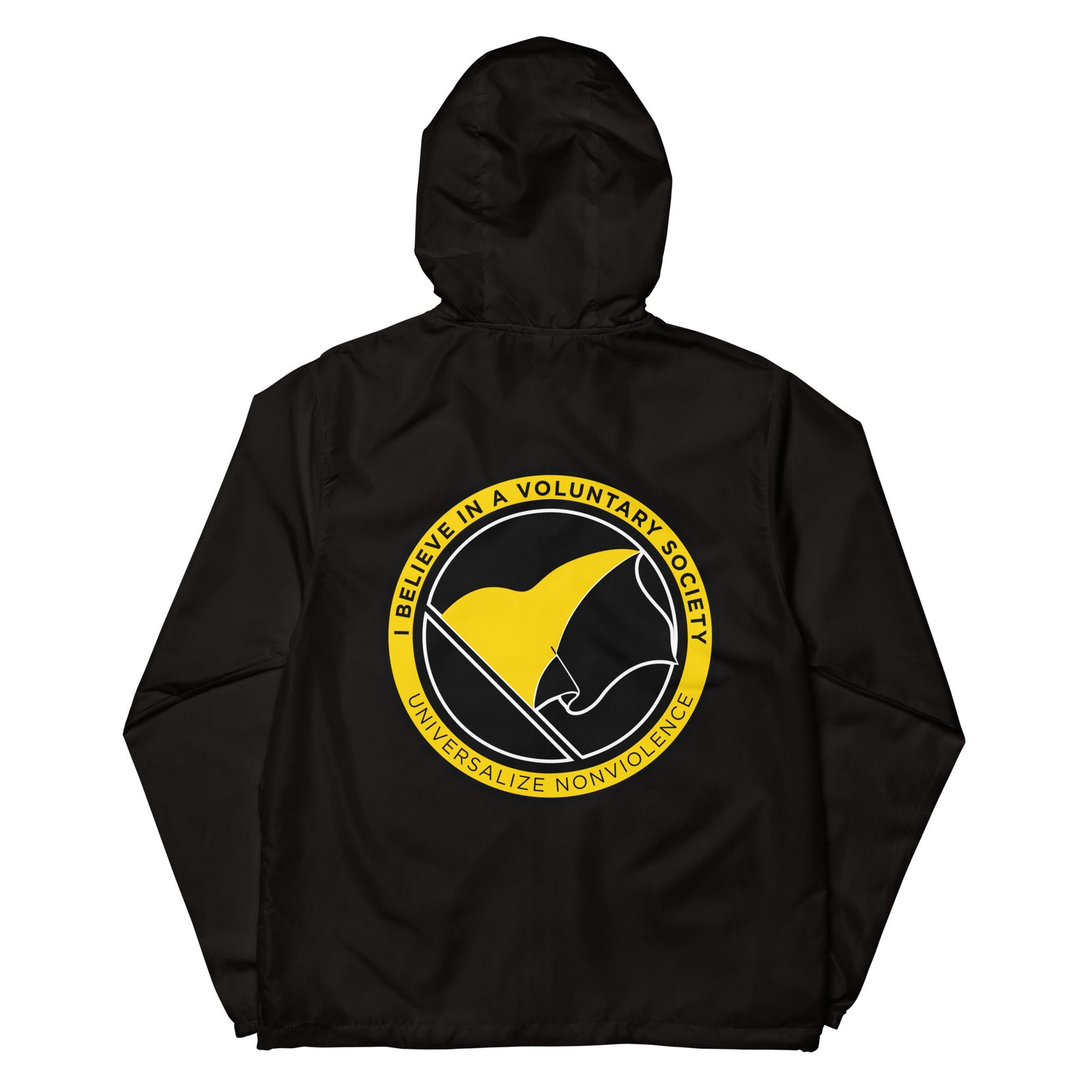 I Believe in a Voluntary Society Voluntaryist Zip Windbreaker