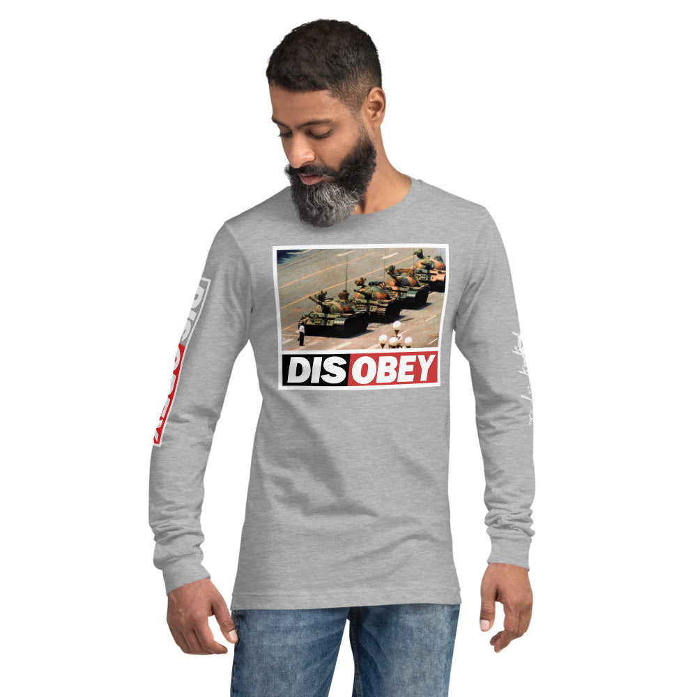 Tank Man DISOBEY 30th Anniversary Unisex Long Sleeve Tee