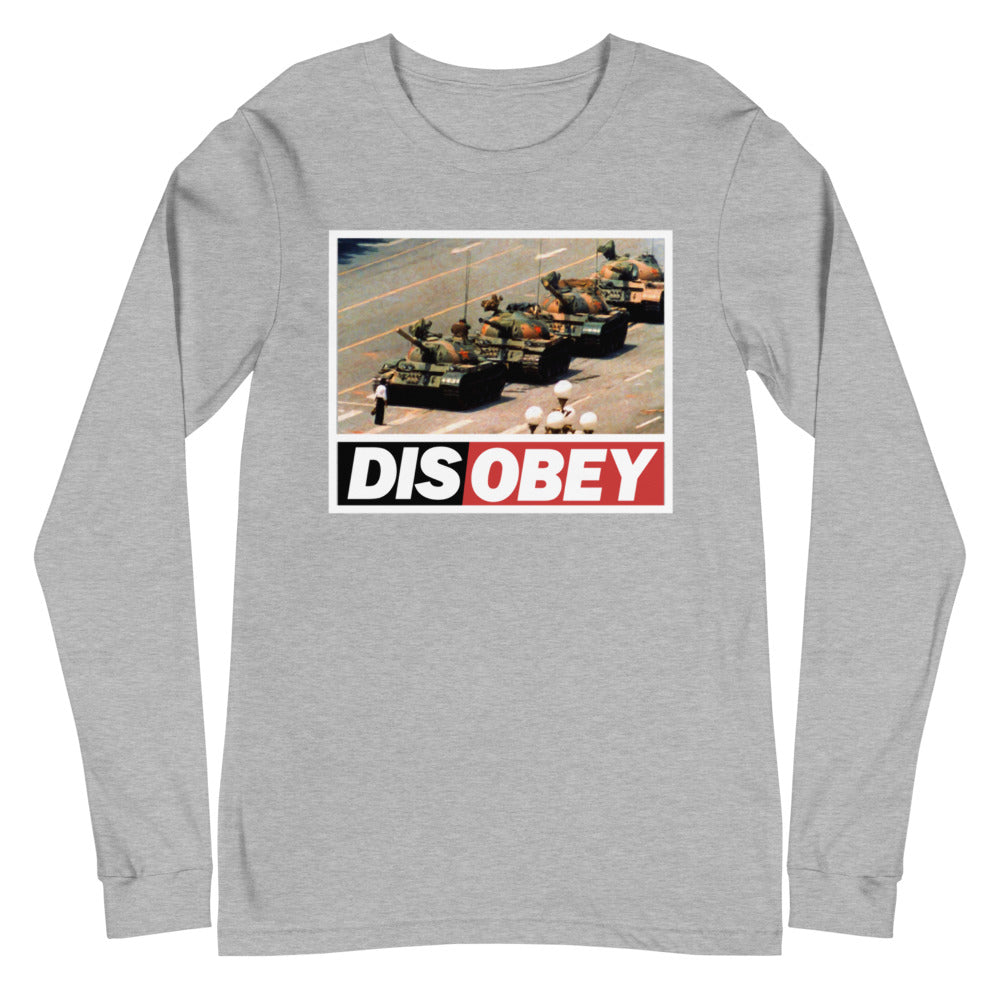 Tank Man Disobey Long Sleeve T-Shirt
