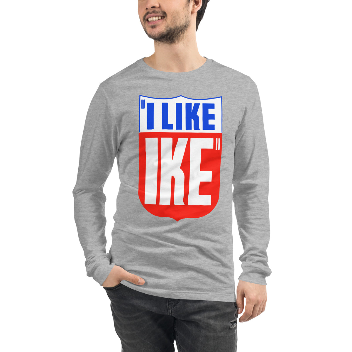 I Like Ike Retro Long Sleeve T-shirt