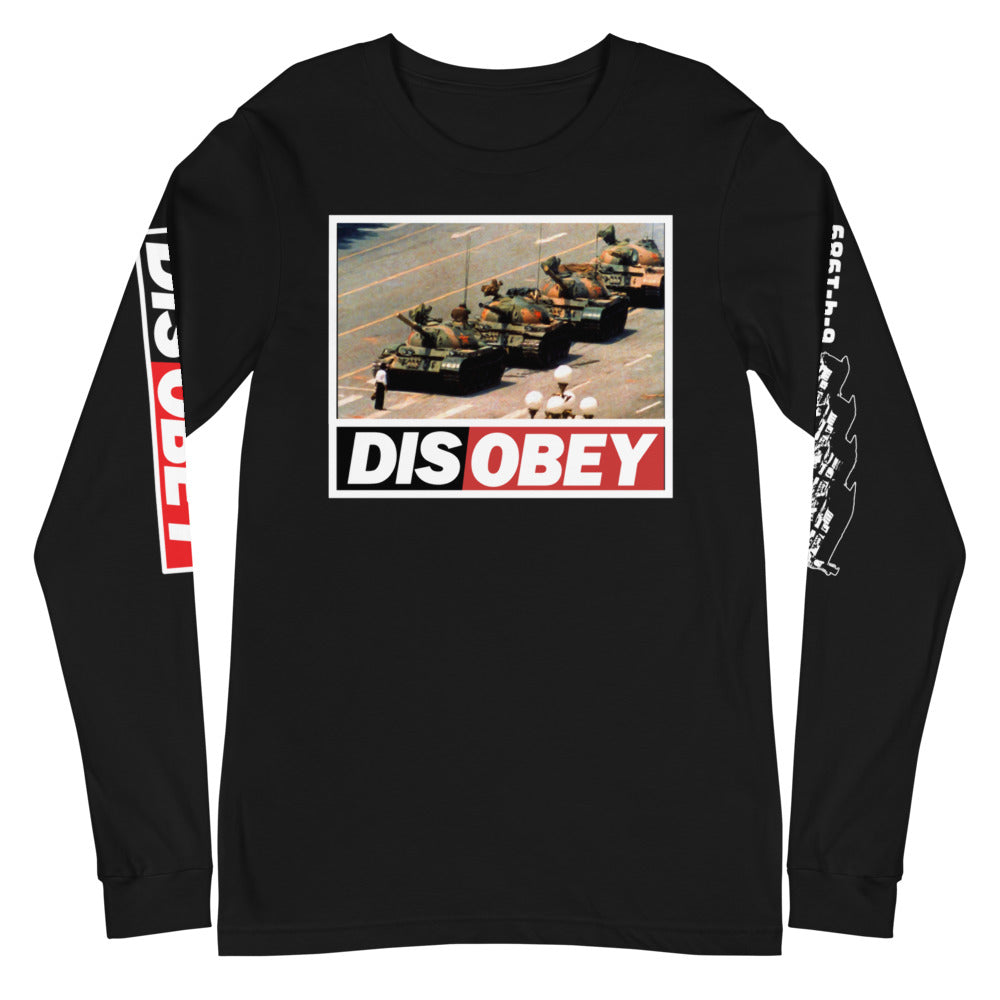 Tank Man DISOBEY 30th Anniversary Unisex Long Sleeve Tee