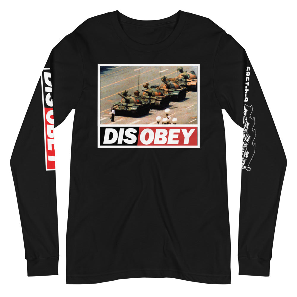 Tank Man DISOBEY 30th Anniversary Unisex Long Sleeve Tee