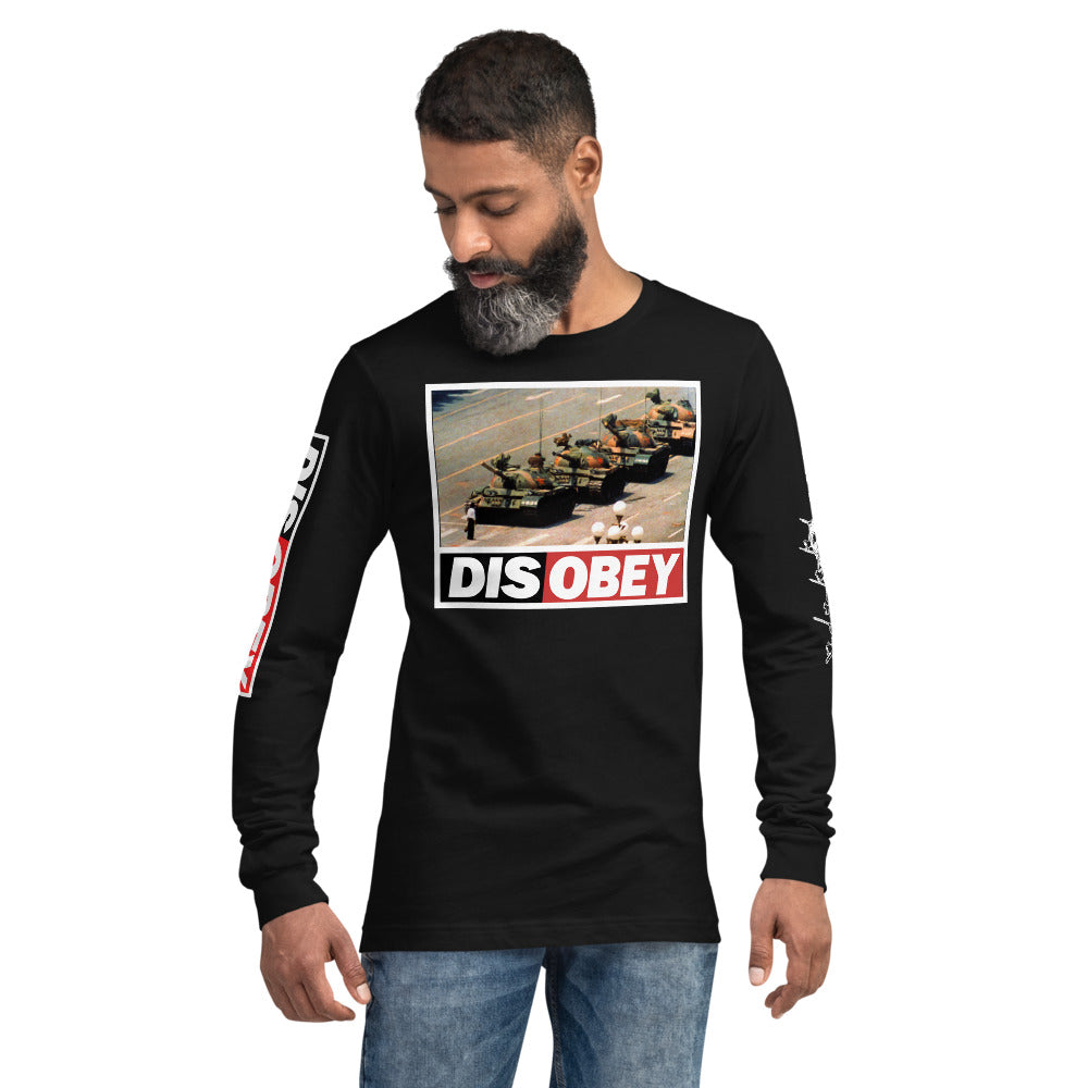 Tank Man DISOBEY 30th Anniversary Unisex Long Sleeve Tee