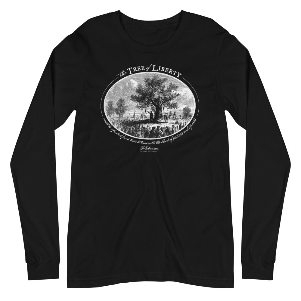 Thomas Jefferson Tree of Liberty Quote Long Sleeve T-Shirt