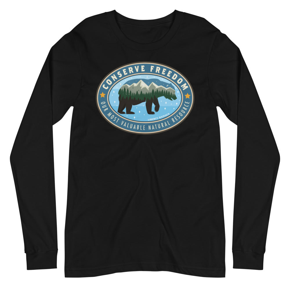 Conserve Freedom Mountain Man Long Sleeve Tee