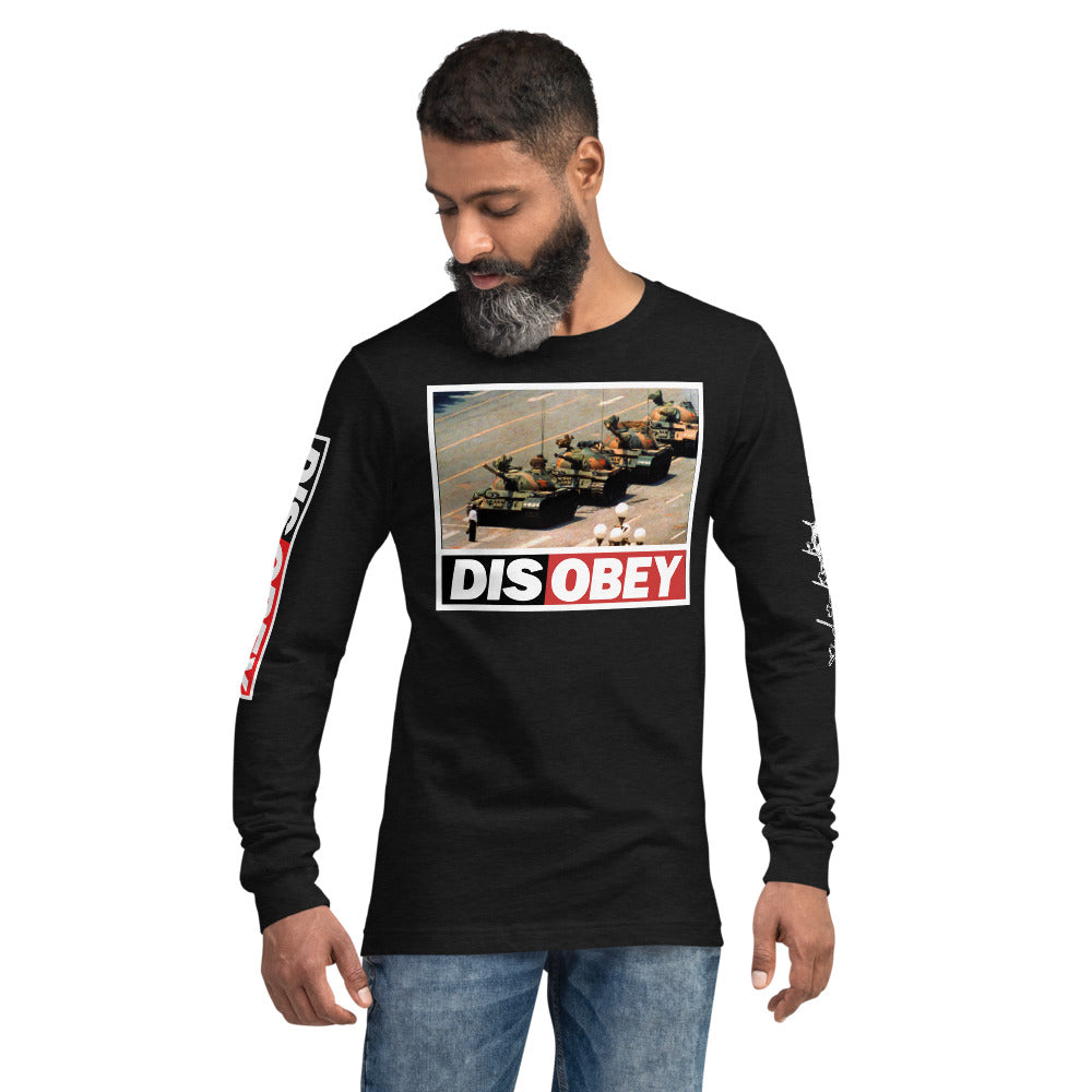 Tank Man DISOBEY 30th Anniversary Unisex Long Sleeve Tee
