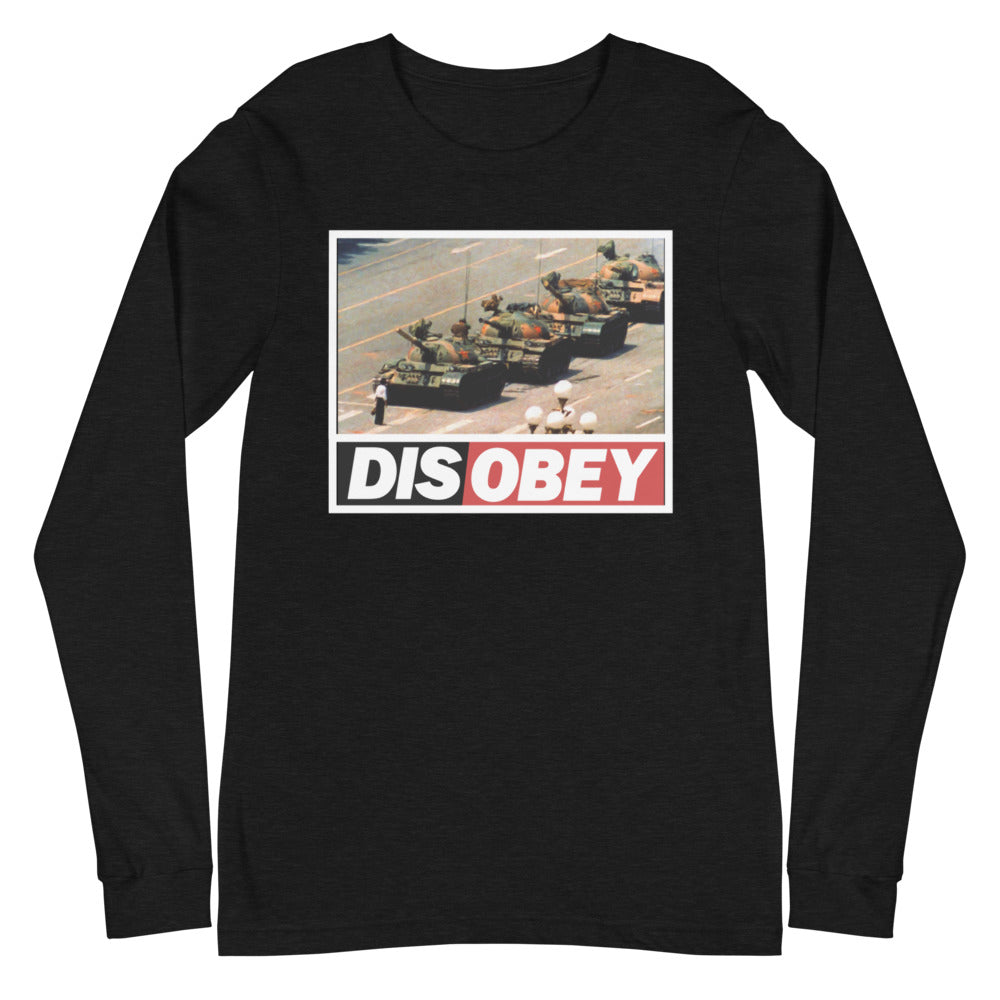 Tank Man Disobey Long Sleeve T-Shirt
