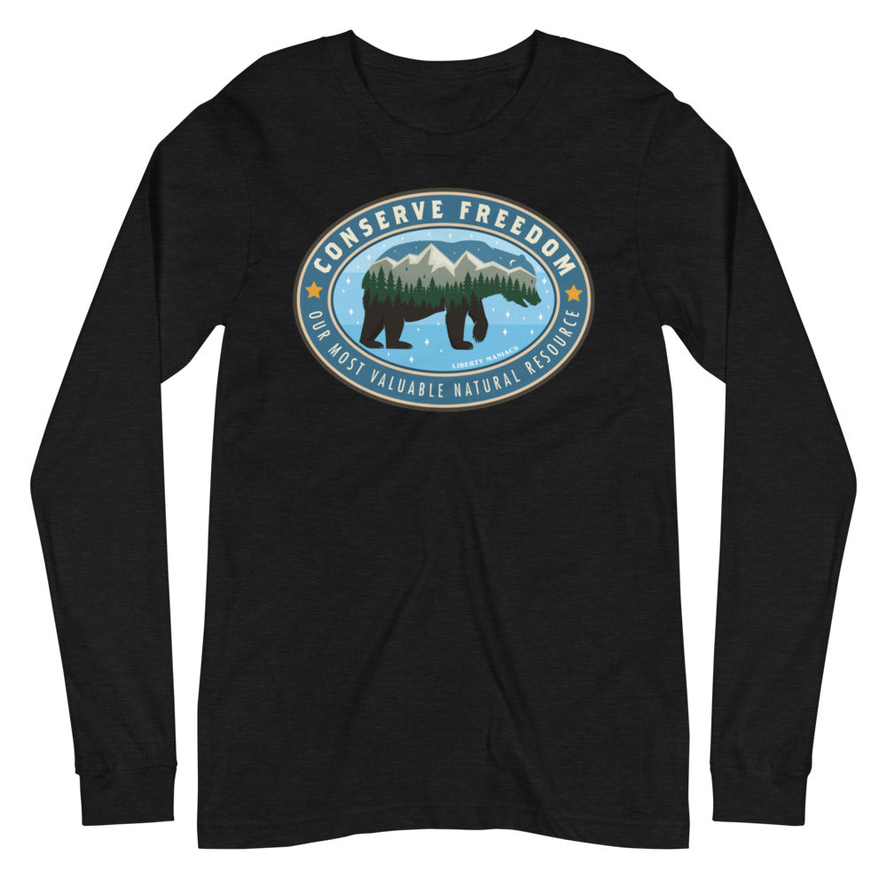 Conserve Freedom Mountain Man Long Sleeve Tee