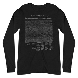 Declaration of Independence Long Sleeve Tee