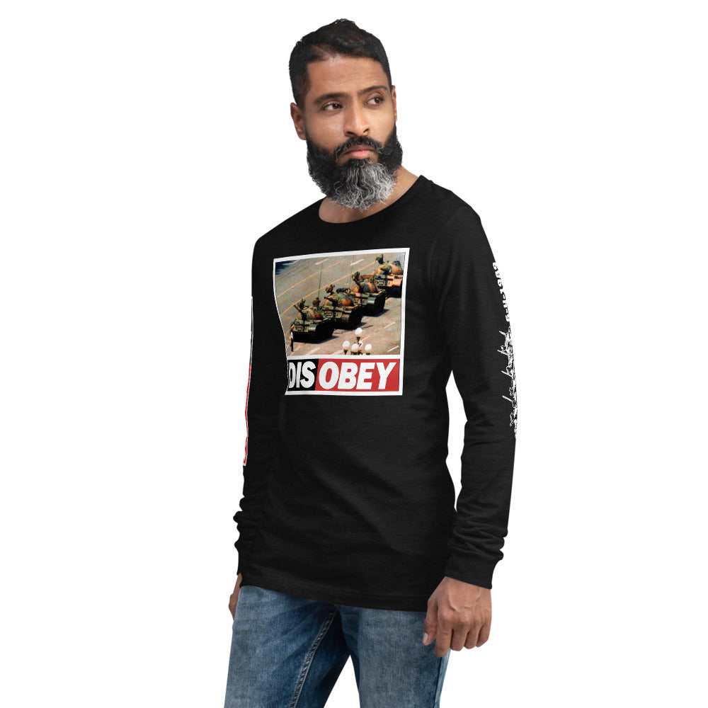 Tank Man DISOBEY 30th Anniversary Unisex Long Sleeve Tee