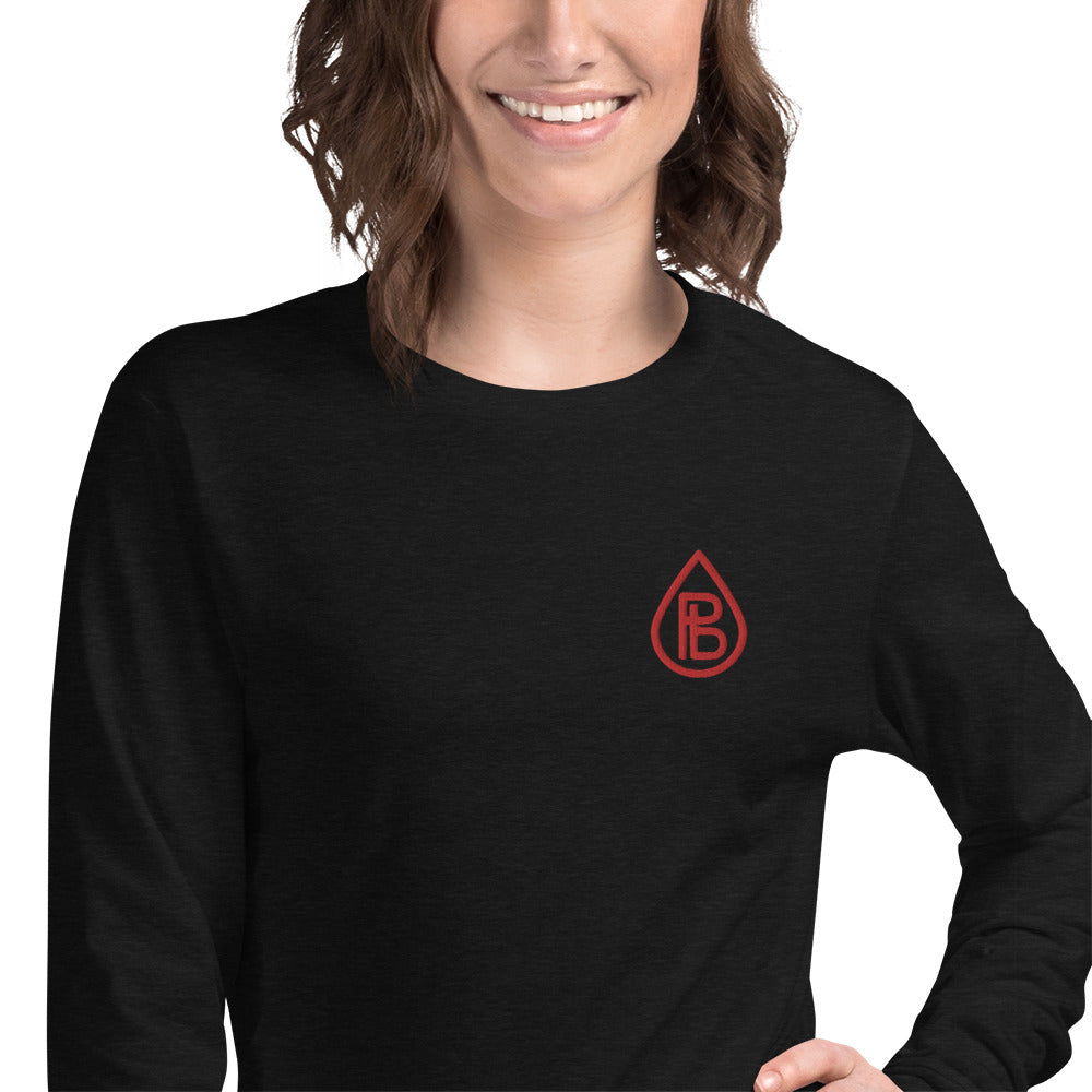Pureblood Embroidered Logo Long Sleeve Tee