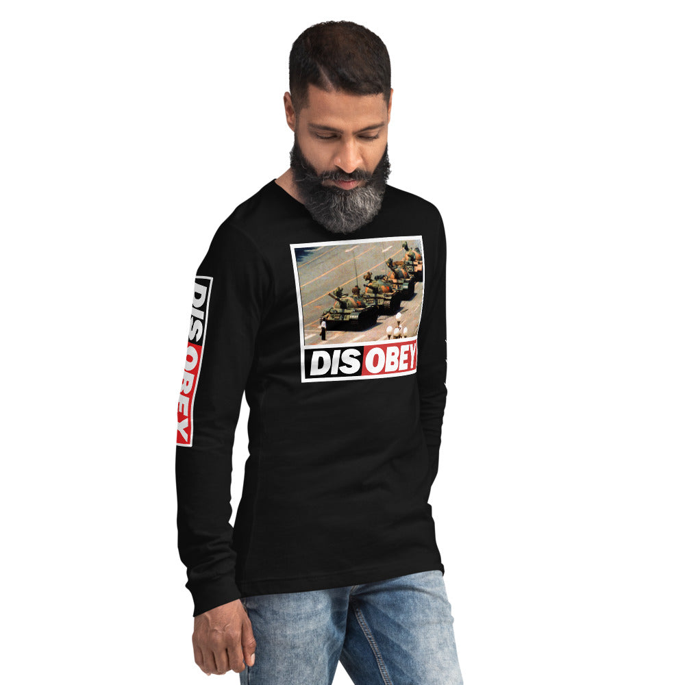 Tank Man DISOBEY 30th Anniversary Unisex Long Sleeve Tee