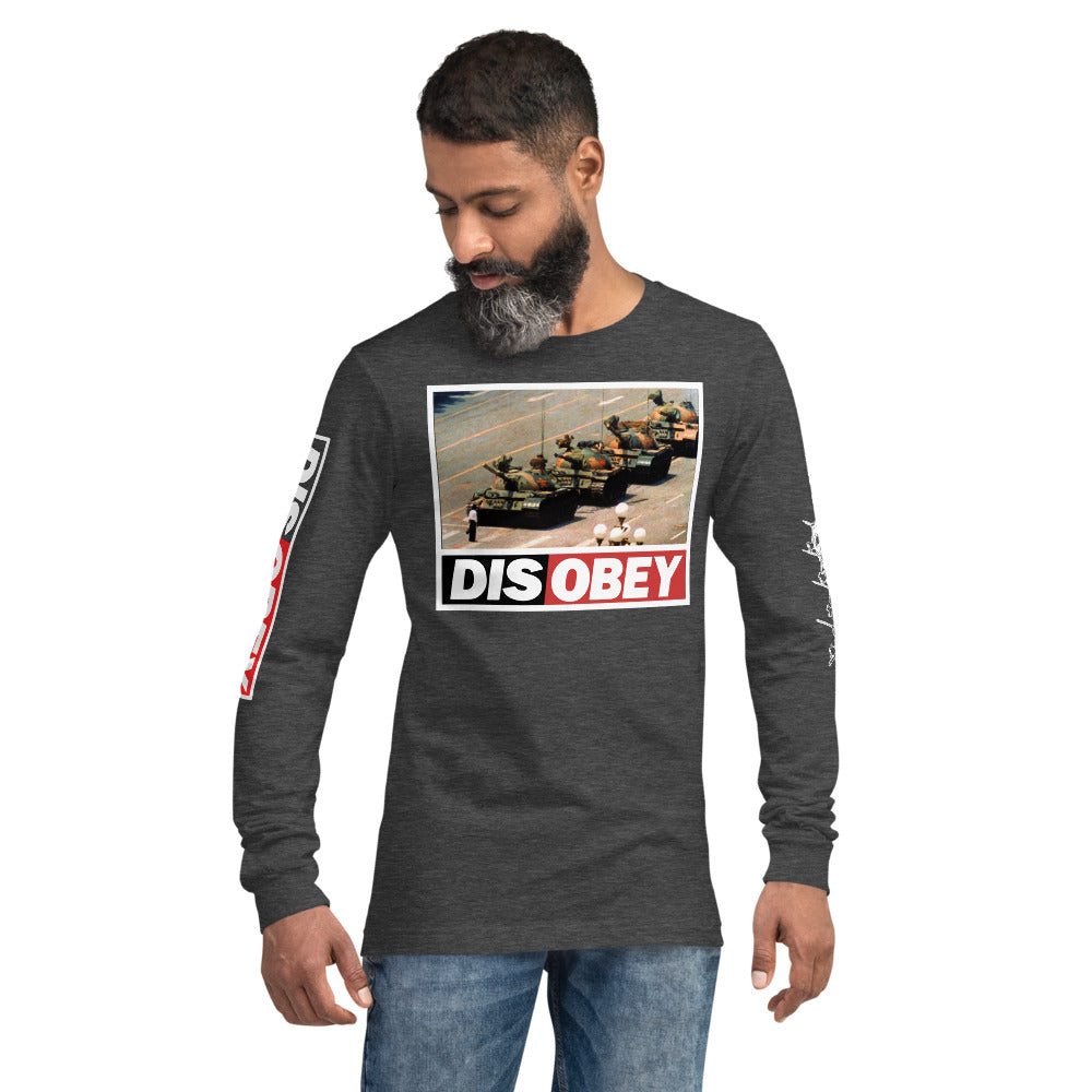 Tank Man DISOBEY 30th Anniversary Unisex Long Sleeve Tee