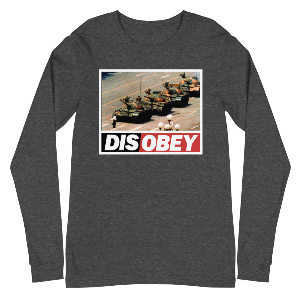 Tank Man Disobey Long Sleeve T-Shirt