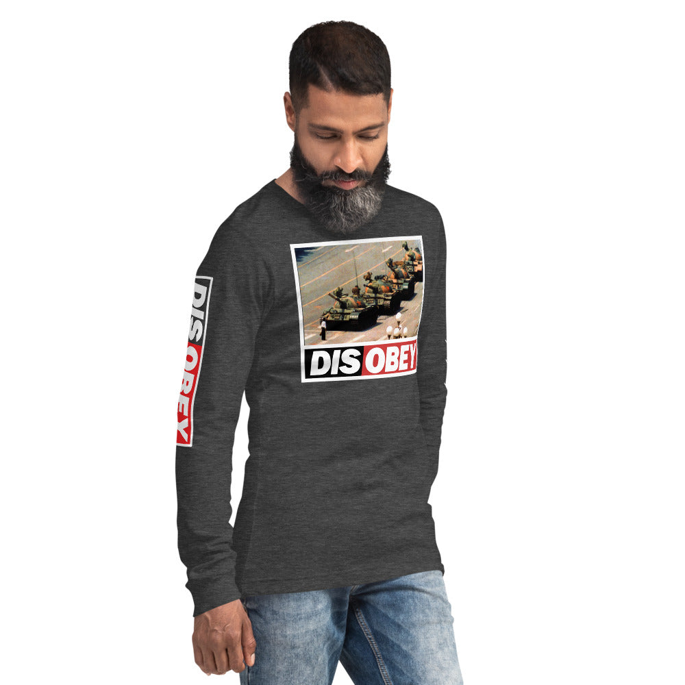 Tank Man DISOBEY 30th Anniversary Unisex Long Sleeve Tee