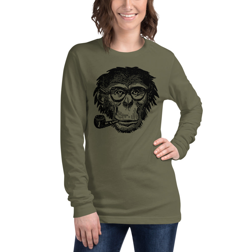 Highly Evolved Chimpanzee Unisex Long Sleeve Graphic Tee