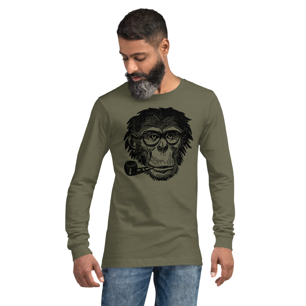 Highly Evolved Chimpanzee Unisex Long Sleeve Graphic Tee