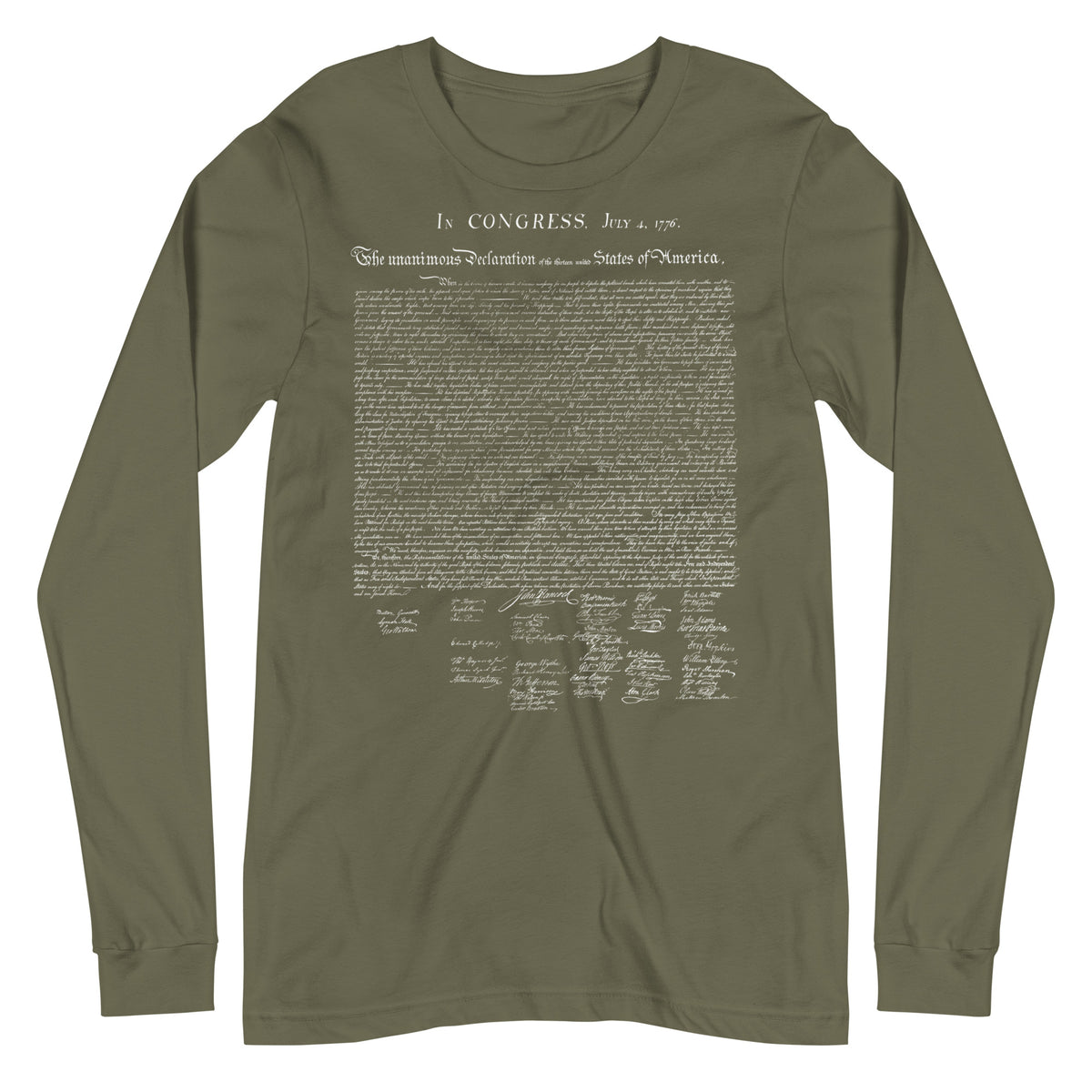 Declaration of Independence Long Sleeve Tee