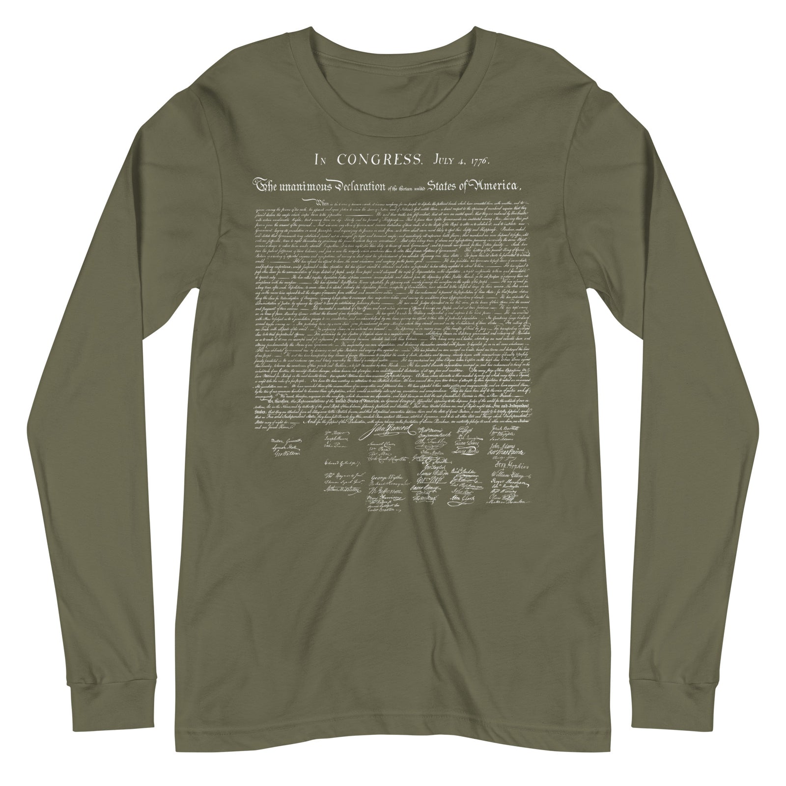 Declaration of Independence Long Sleeve Tee