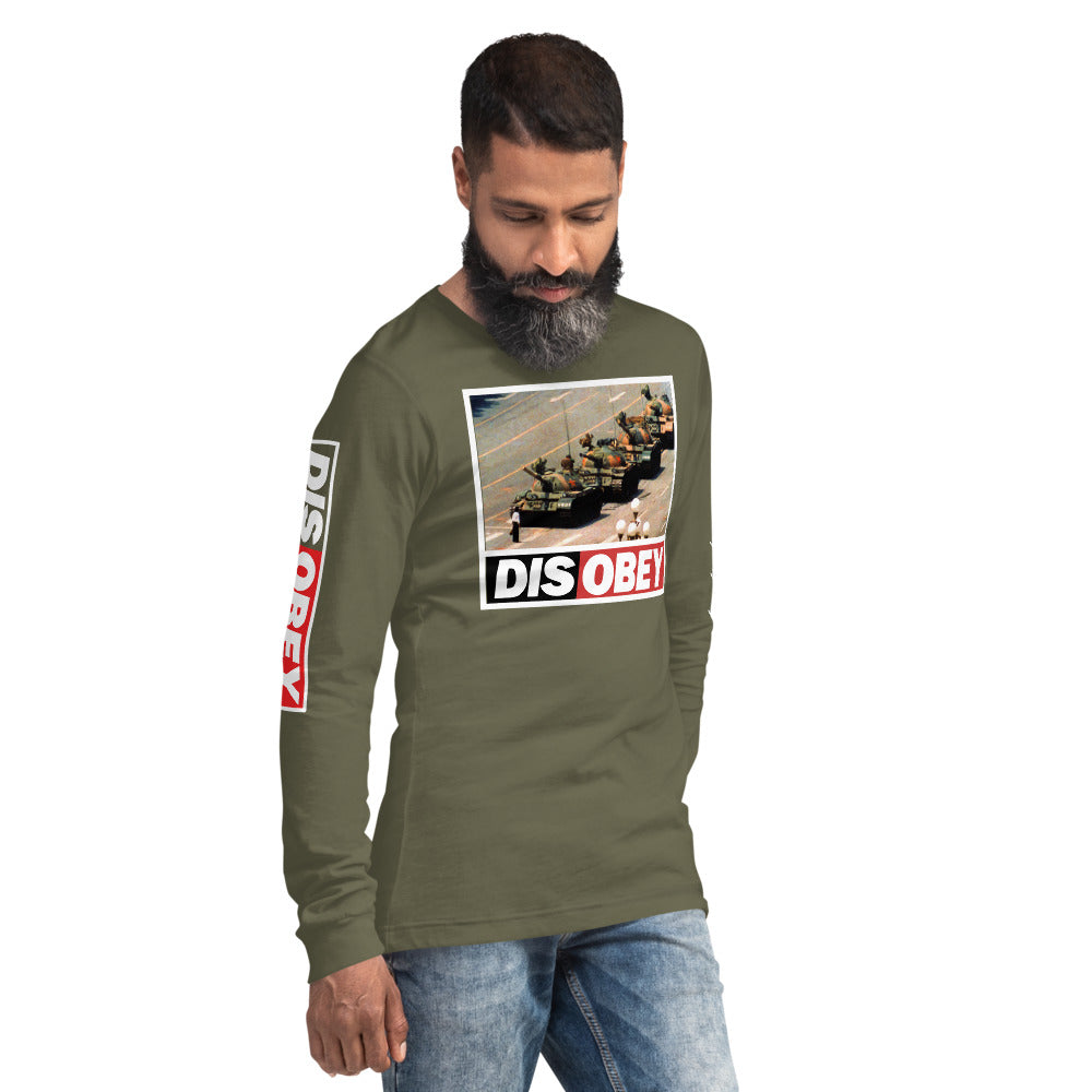 Tank Man DISOBEY 30th Anniversary Unisex Long Sleeve Tee
