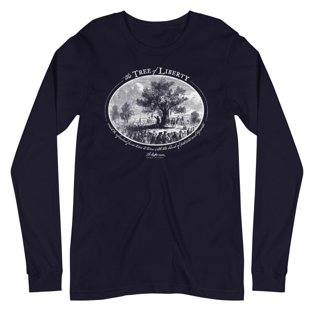 Thomas Jefferson Tree of Liberty Quote Long Sleeve T-Shirt