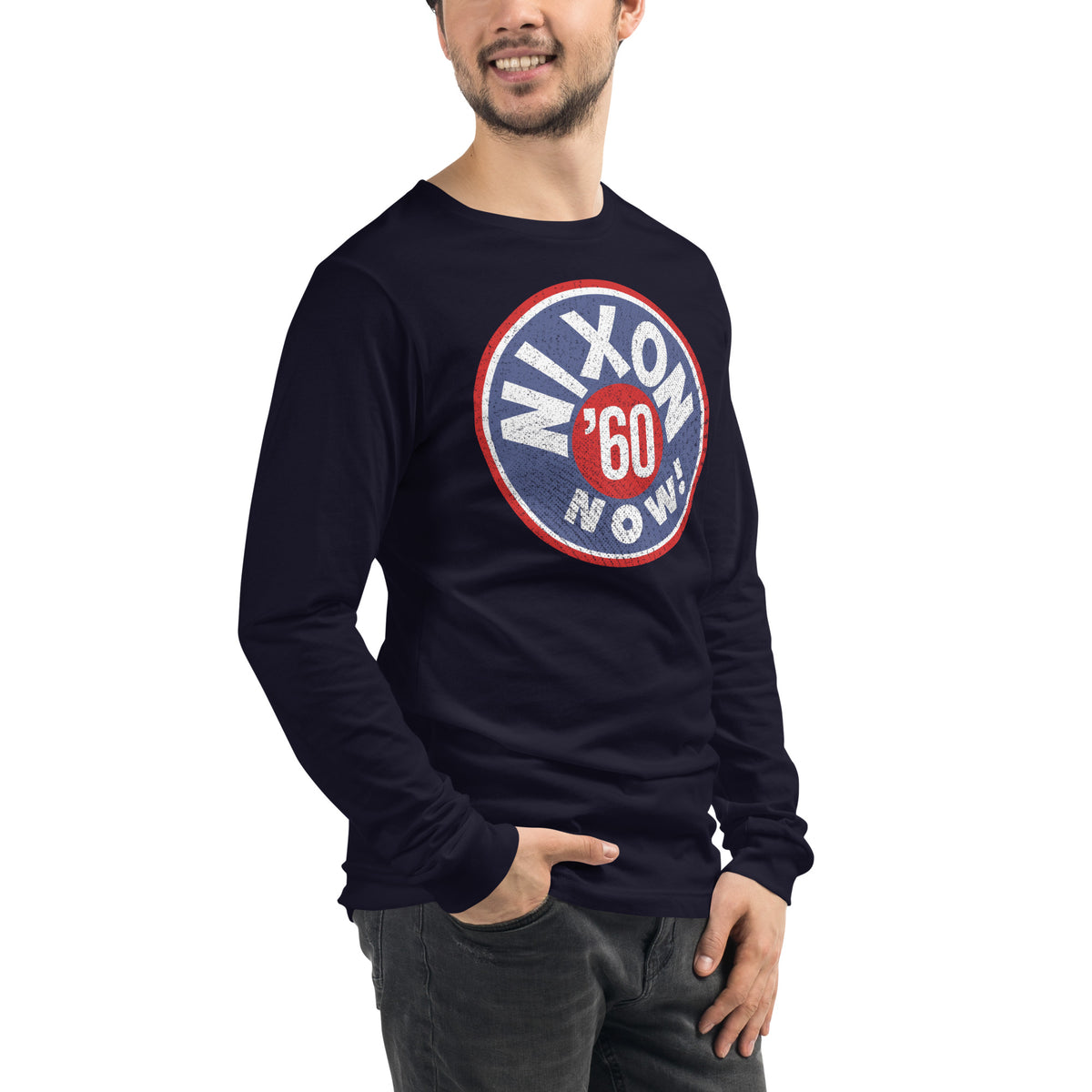 Nixon Now Retro 1960 Campaign Long Sleeve Tee