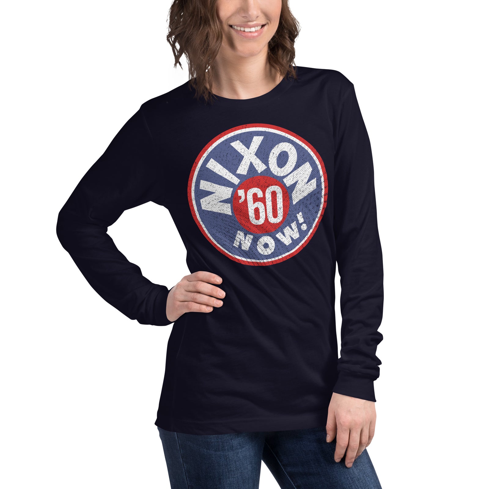 Nixon Now Retro 1960 Campaign Long Sleeve Tee