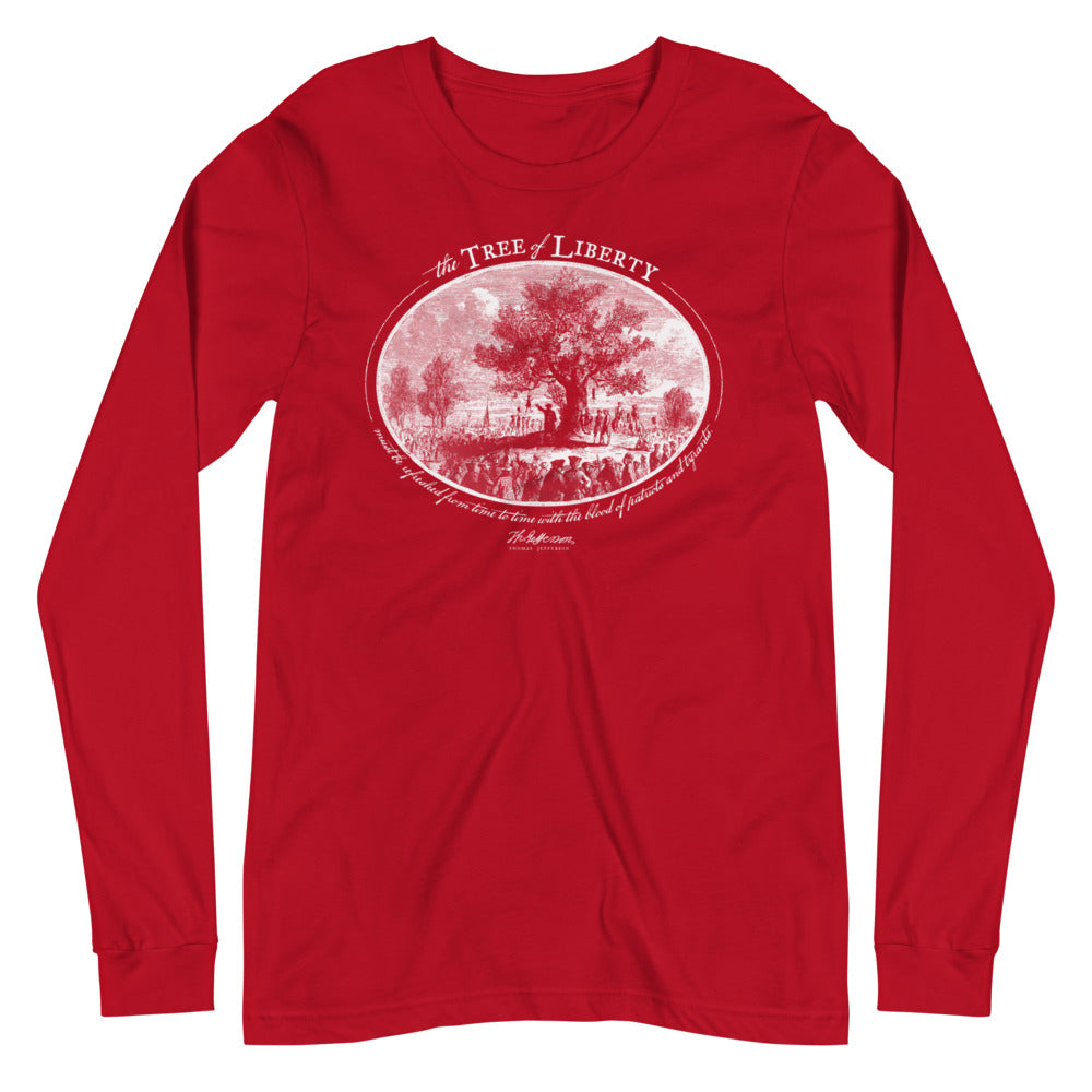 Thomas Jefferson Tree of Liberty Quote Long Sleeve T-Shirt